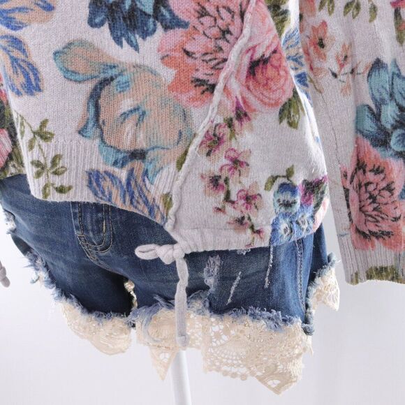 Angel of the North | Floral Lambswool Sweater XS - Picture 3 of 8